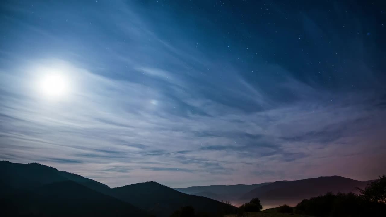 Stock Video Cloudy Sky Under The Stars In The Sky Live Wallpaper For PC