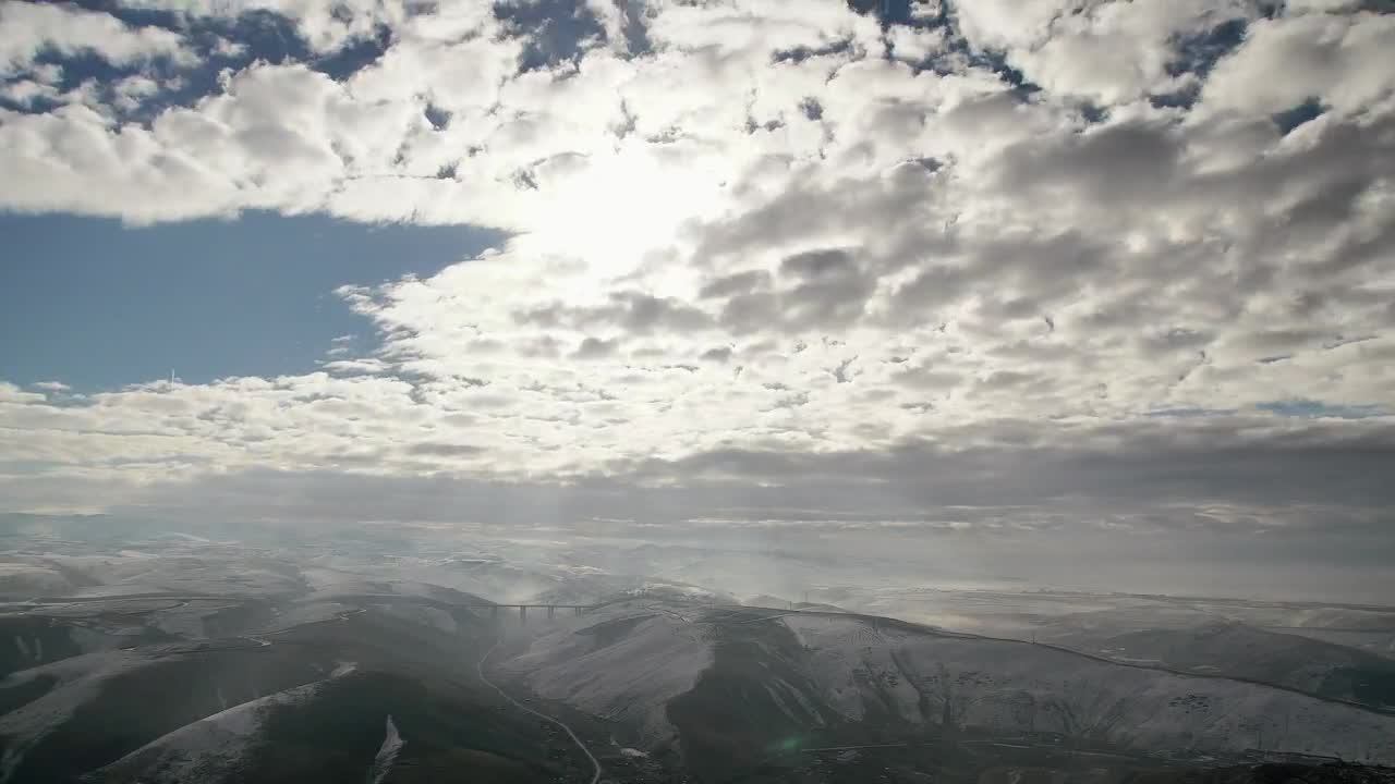 Stock Video Cloudy Sky Traveling Above The Mountains Live Wallpaper For PC