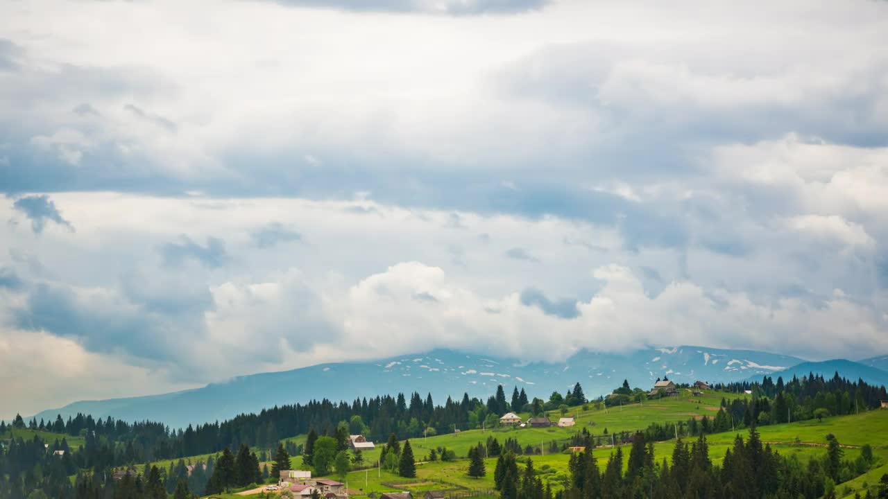 Stock Video Cloudy Sky Over A Countryside Town Live Wallpaper For PC