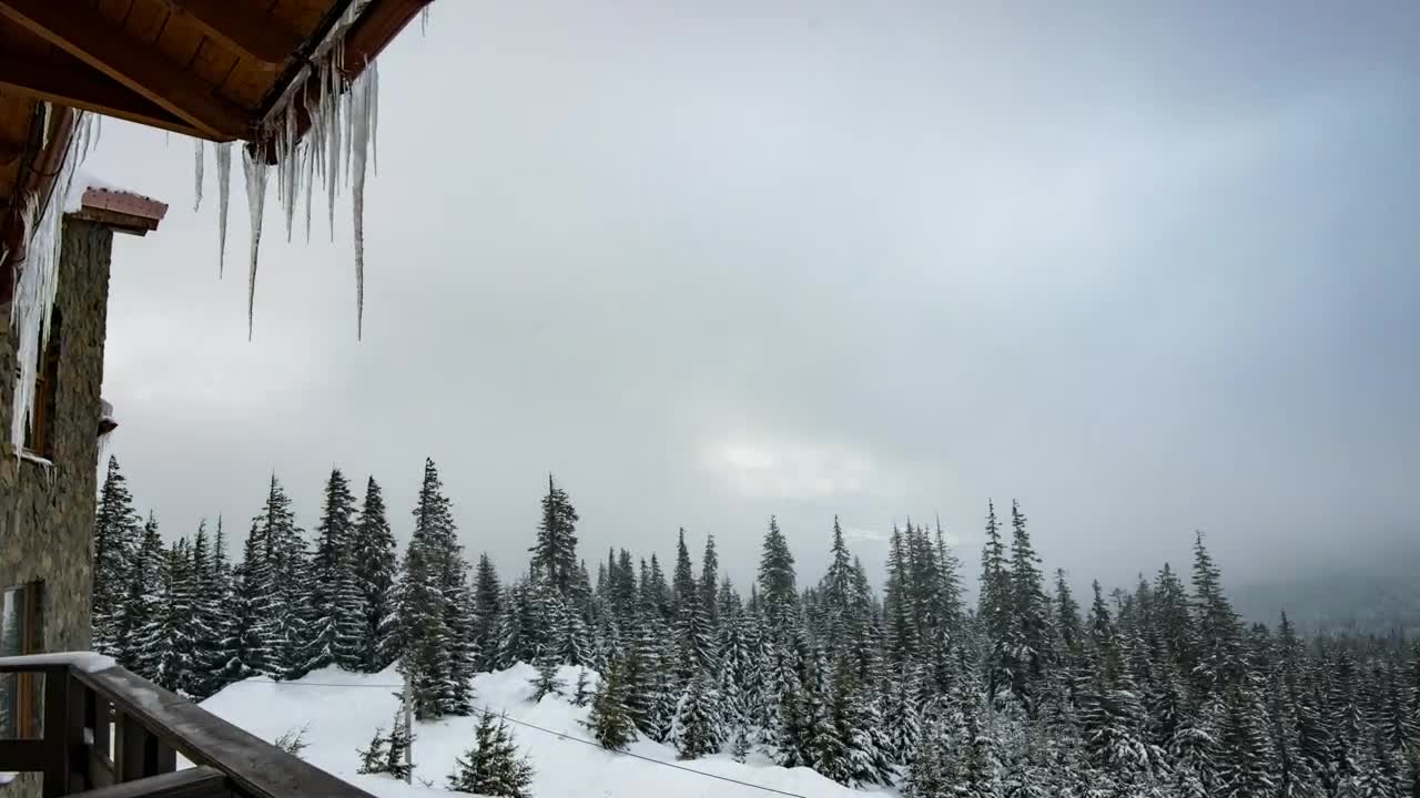 Stock Video Cloudy Sky Before A Winter Storm In The Mountains Live Wallpaper For PC