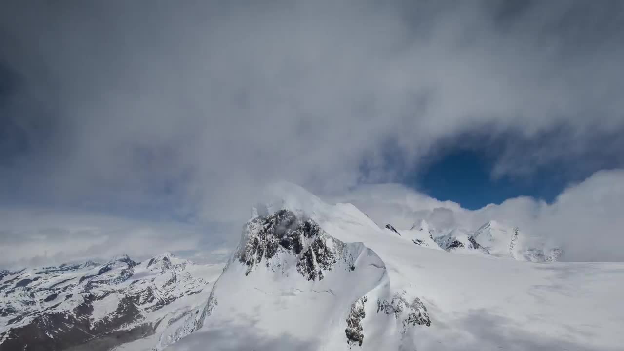 Stock Video Clouds Touching The Tip Of Matterhorn Mountain Live Wallpaper For PC