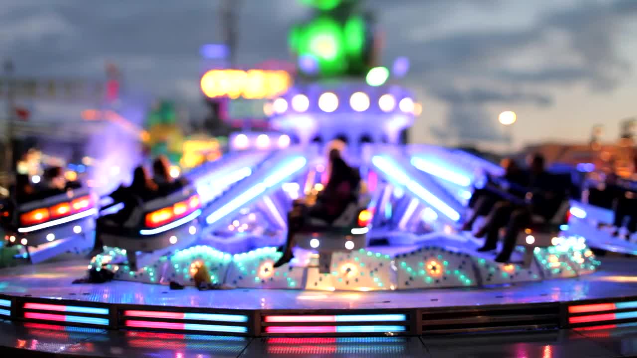 Stock Video Fair Game With Lights Circling Live Wallpaper For PC