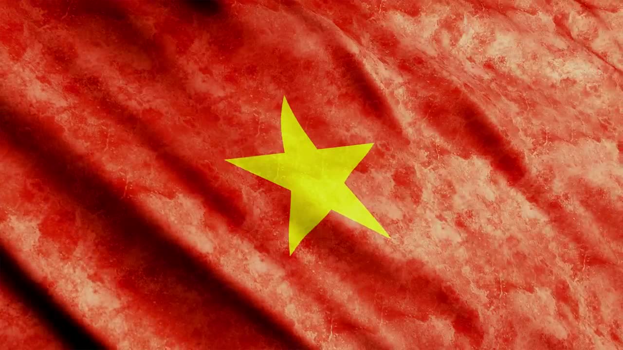 Stock Video Faded Vietnam Waving D Flag Live Wallpaper For PC