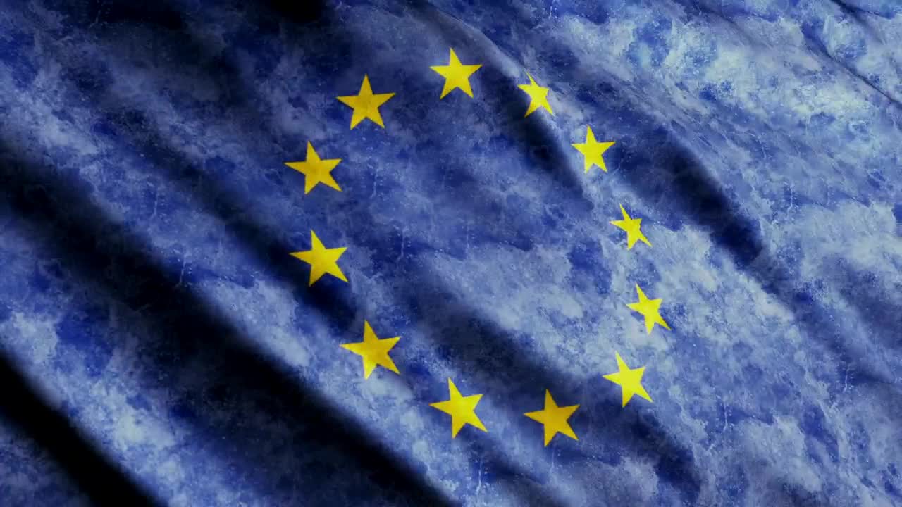 Stock Video Faded European Union Flag Live Wallpaper For PC
