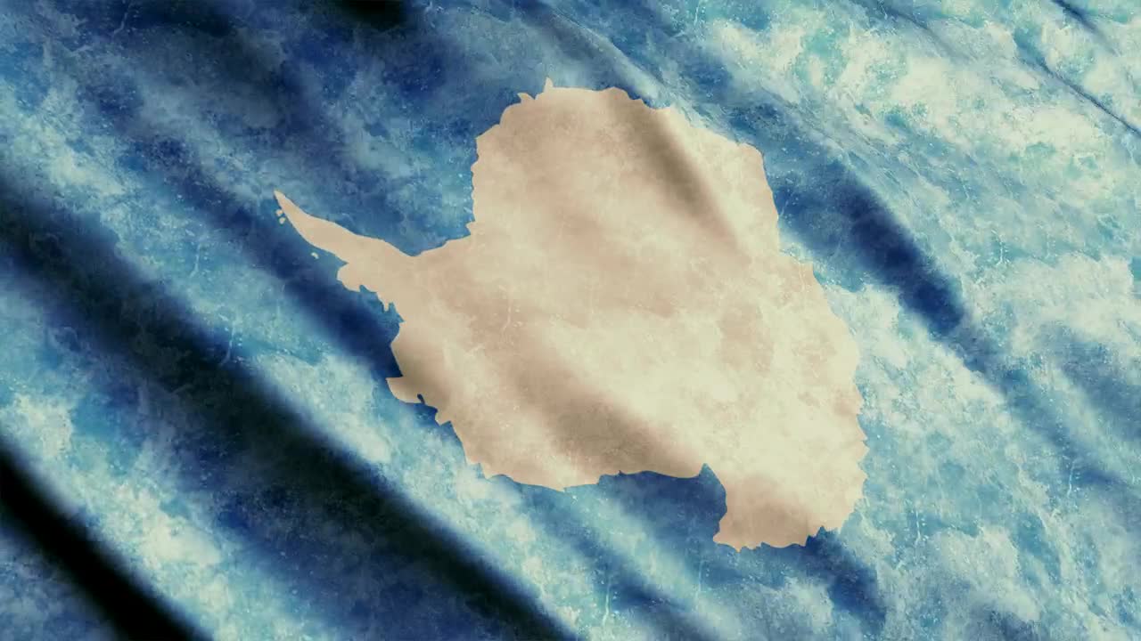 Stock Video Faded Antarctica Flag Waving Live Wallpaper For PC