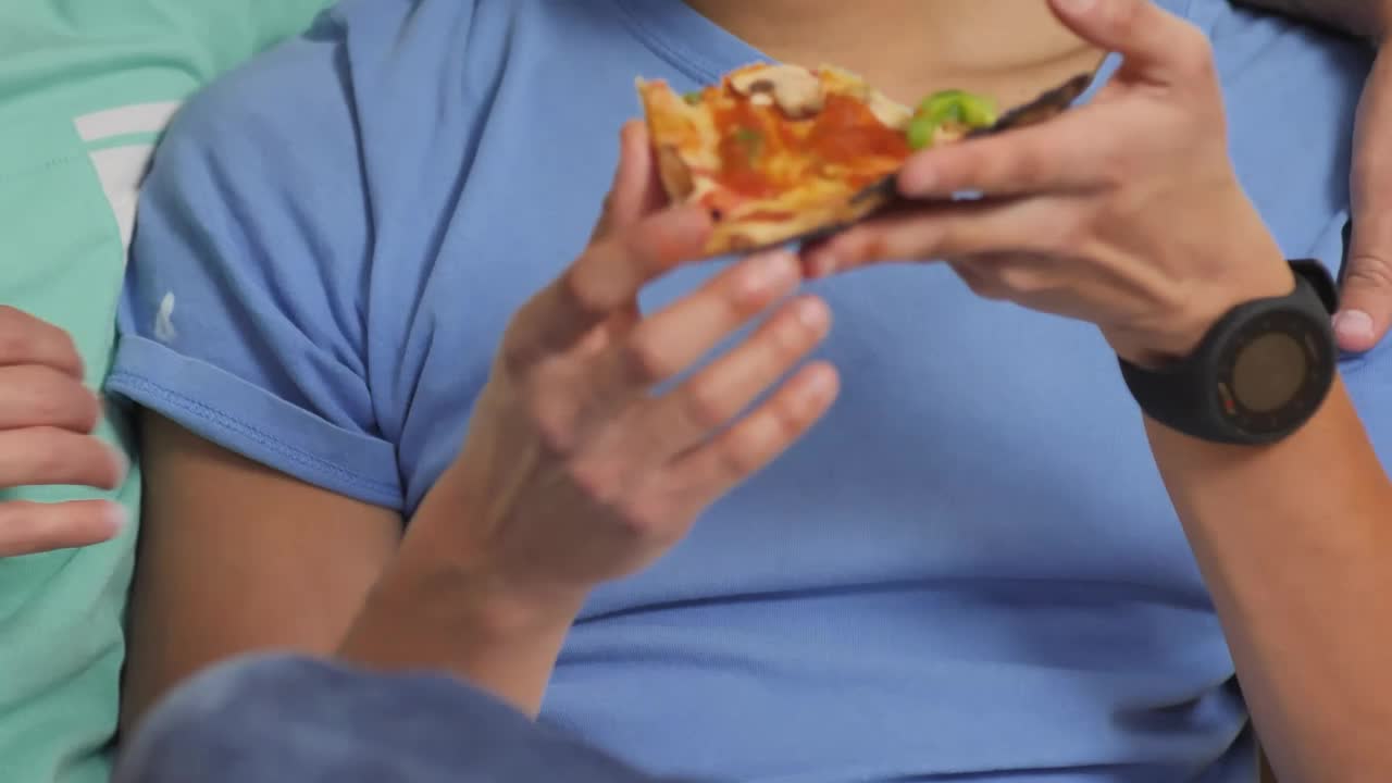 Stock Video Faces Of Two Lgbtq Men Eating A Slice Of Pizza Live Wallpaper For PC