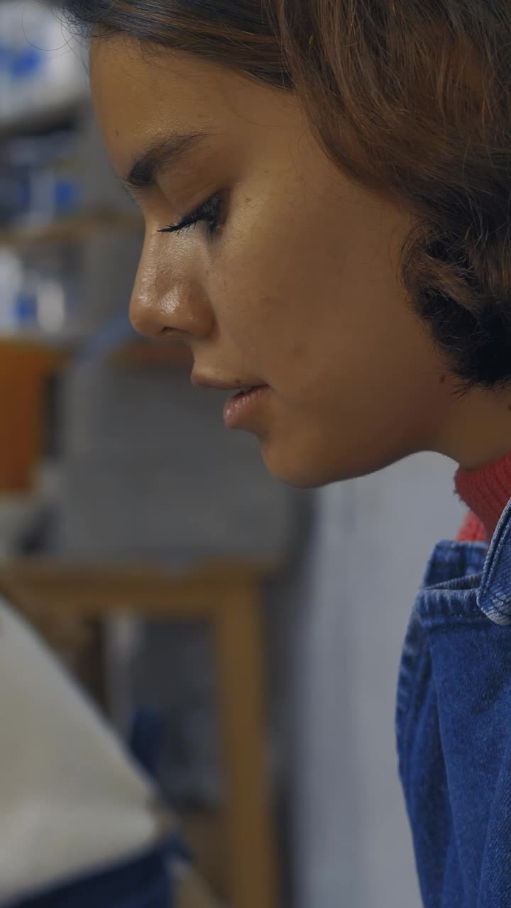 Stock Video Faces Of Two Girls Working In A Pottery Workshop Live Wallpaper For PC
