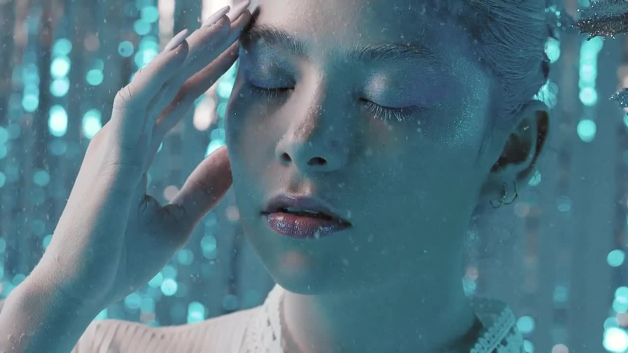 Stock Video Face Of A Young Wintry Woman In A Cold Environment Live Wallpaper For PC