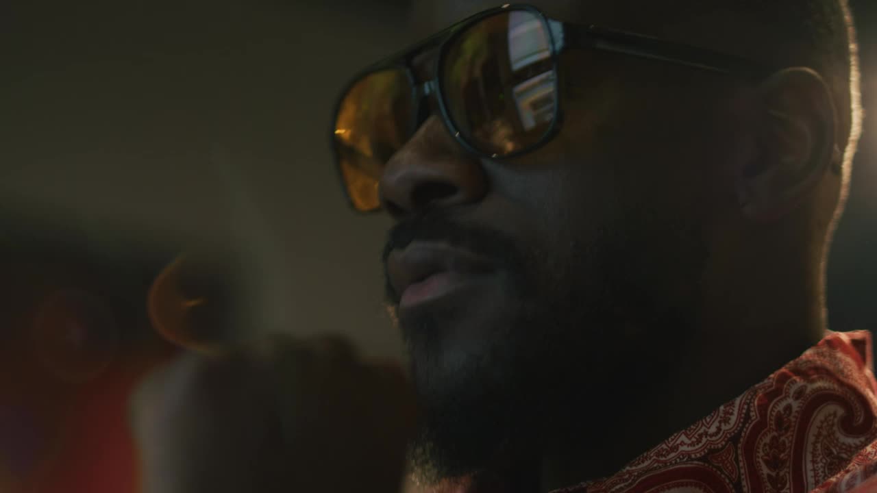 Stock Video Face Of A Music Producer Enjoying A Mix Live Wallpaper For PC