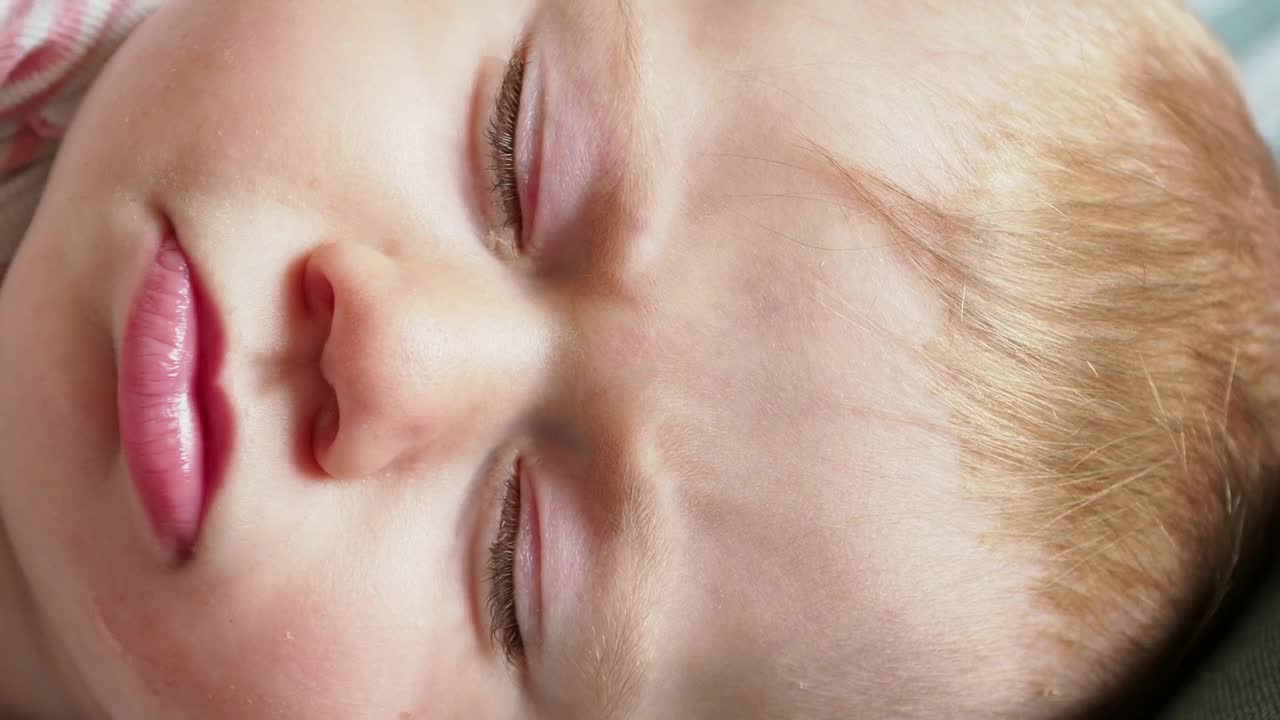 Stock Video Face Of A Sleeping Baby Live Wallpaper For PC