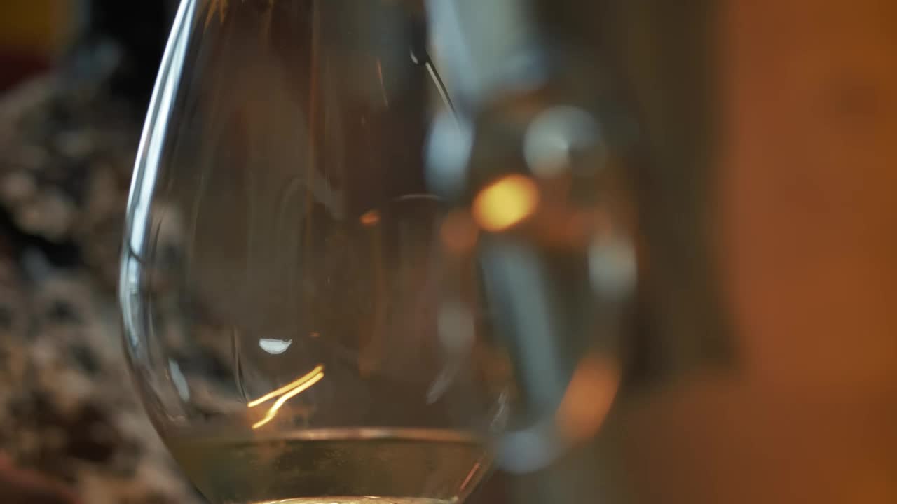 Stock Video Face Of A Man Drinking Champagne From A Glass Live Wallpaper For PC