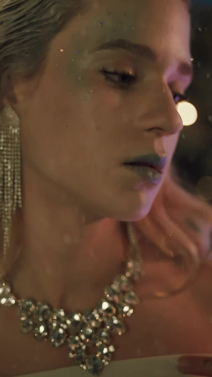 Stock Video Face Of A Girl With Winter Makeup Live Wallpaper For PC