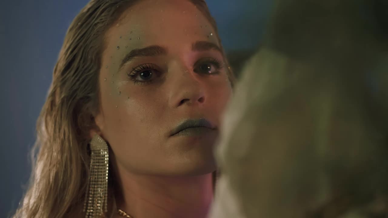 Stock Video Face Of A Girl Appreciating Christmas Trees Live Wallpaper For PC