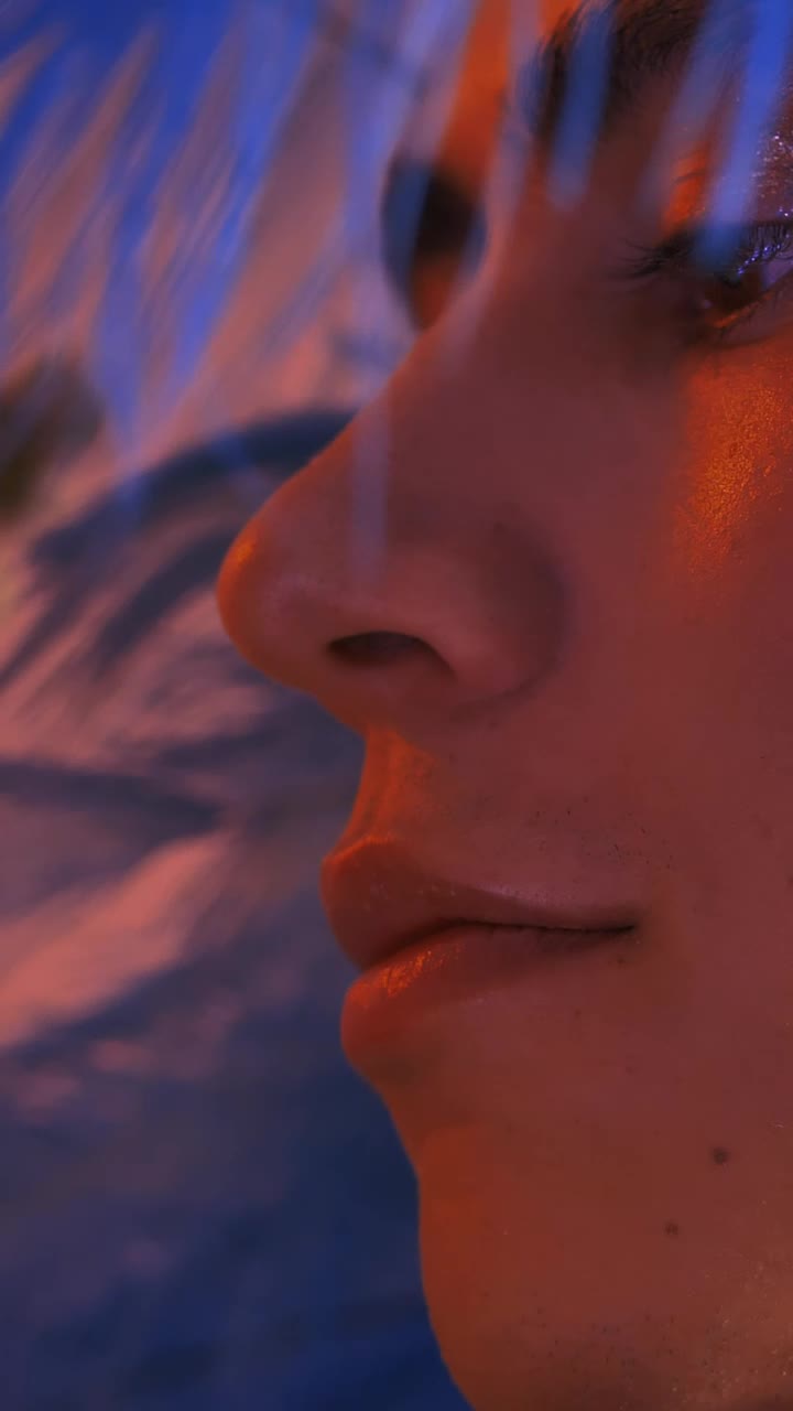 Stock Video Face Of A Gay Man Smelling Flowers Live Wallpaper For PC