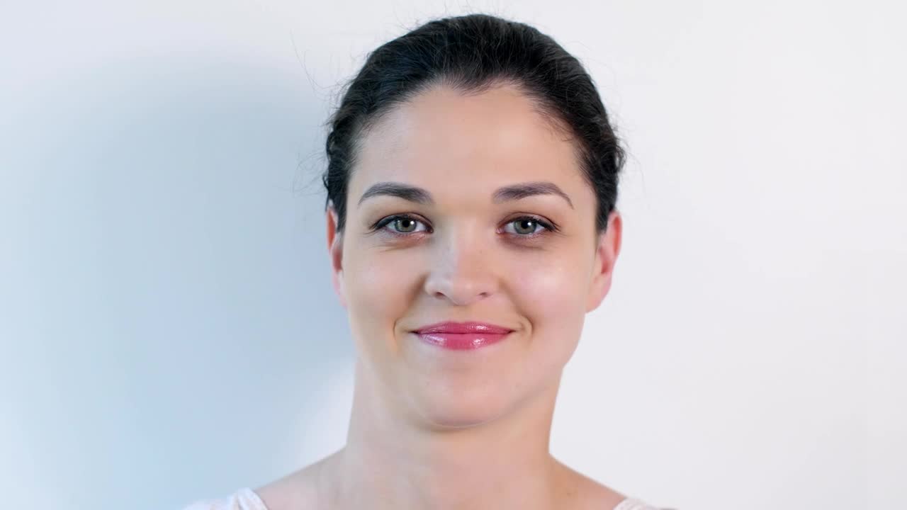 Stock Video Face Of A Funny Woman Gesturing To The Camera Live Wallpaper For PC