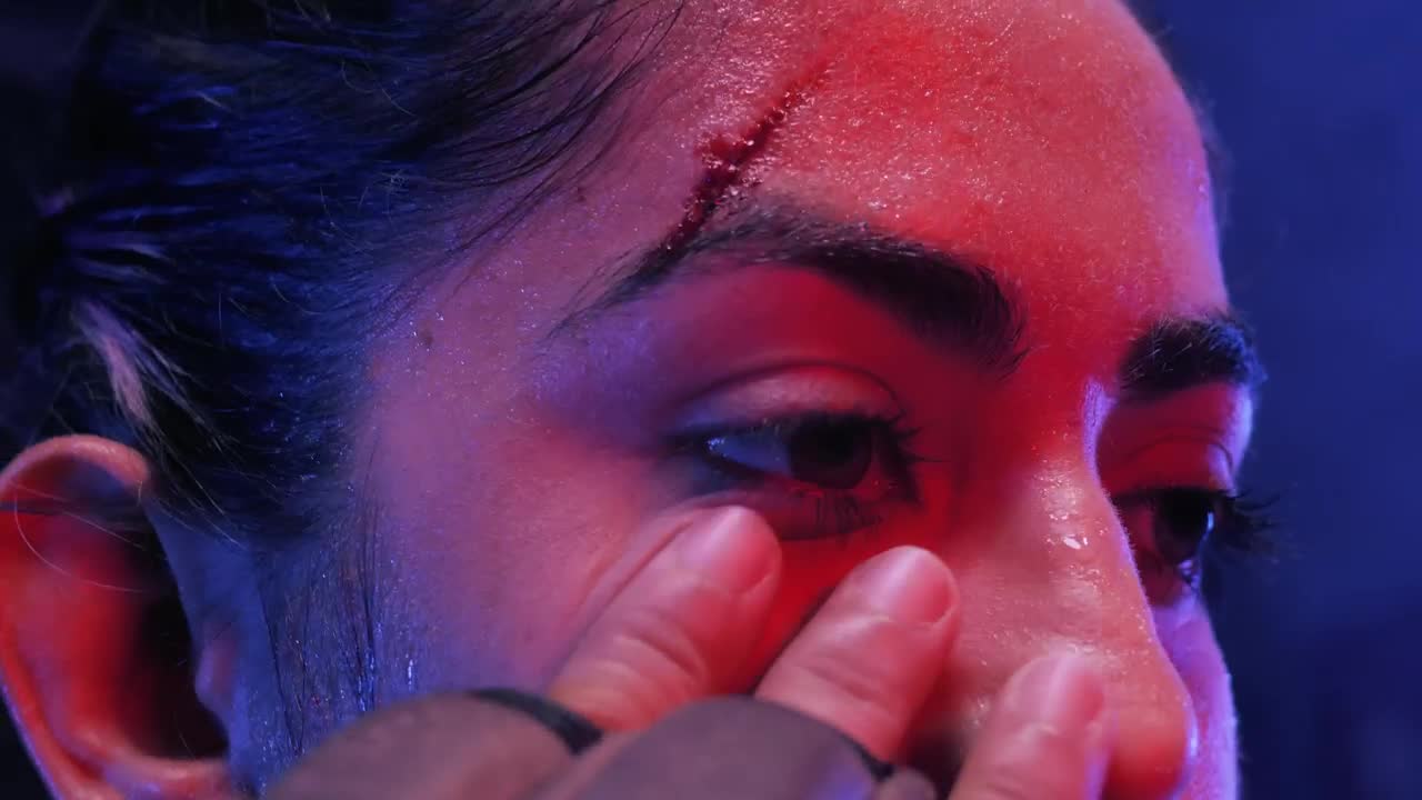 Stock Video Face Of A Fighter Exhausted During A Fight Live Wallpaper For PC