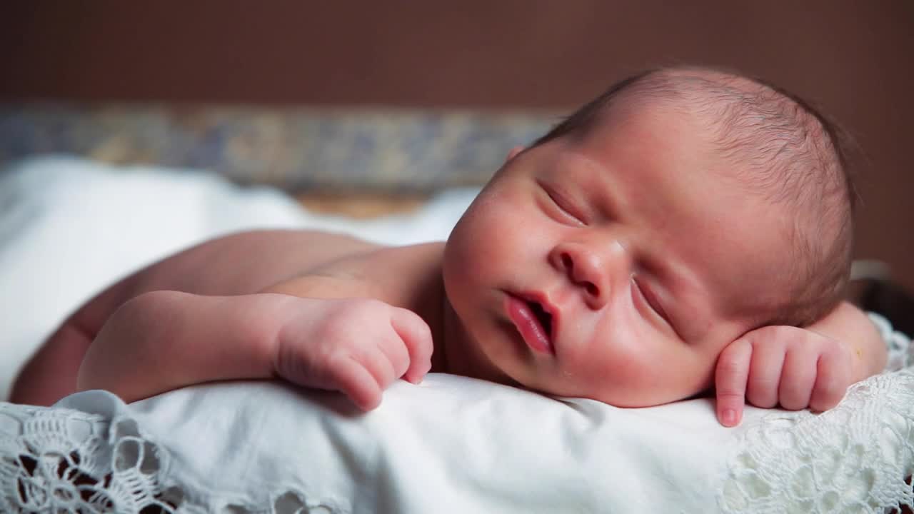 Stock Video Face Of A Dreaming Baby Live Wallpaper For PC