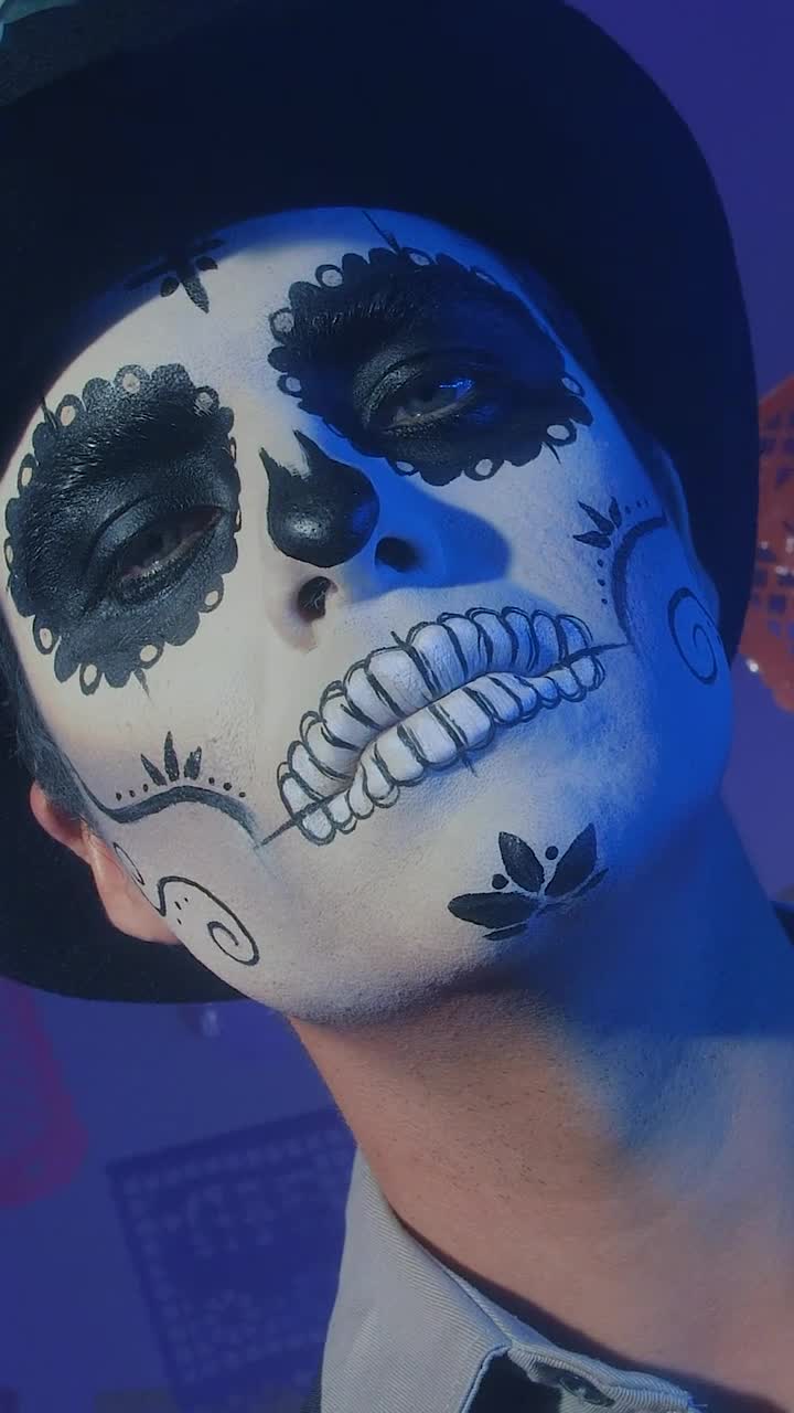 Stock Video Face Of A Catrin On Day Of The Dead Live Wallpaper For PC