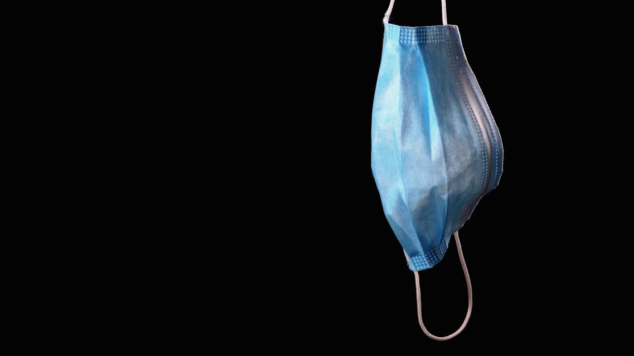 Stock Video Face Mask With Black Background Live Wallpaper For PC