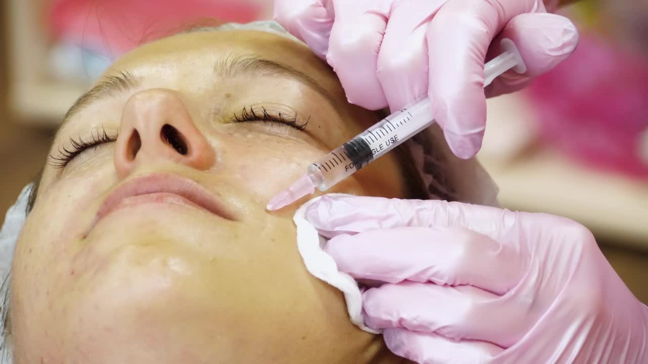 Stock Video Face Lifting Injections On Womans Face Live Wallpaper For PC