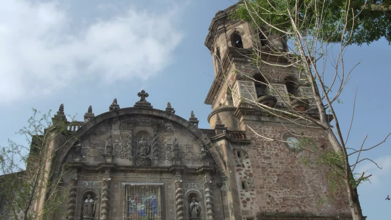 Stock Video Facade Of An Old Church On A Sunny Day Live Wallpaper For PC
