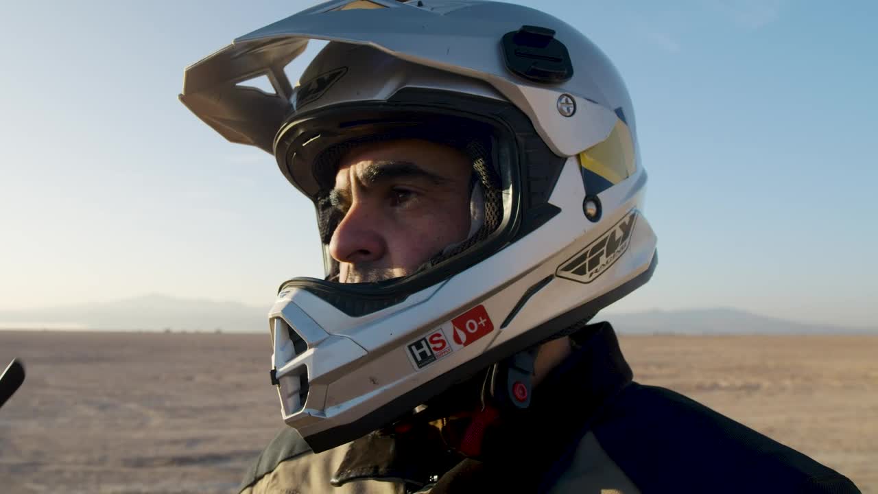 Stock Video Extreme Biker Putting On Sunglasses Live Wallpaper For PC