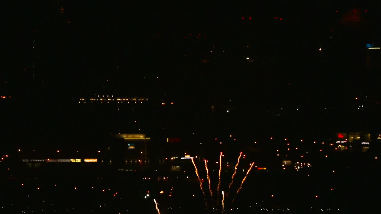 Stock Video Explosive Fireworks Flashing In The Evening Live Wallpaper For PC
