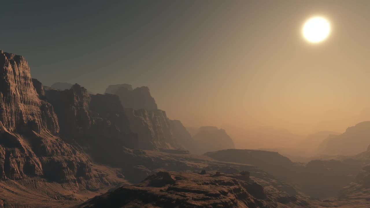 Stock Video Exploring The Rocky Surface Of Mars Live Wallpaper For PC