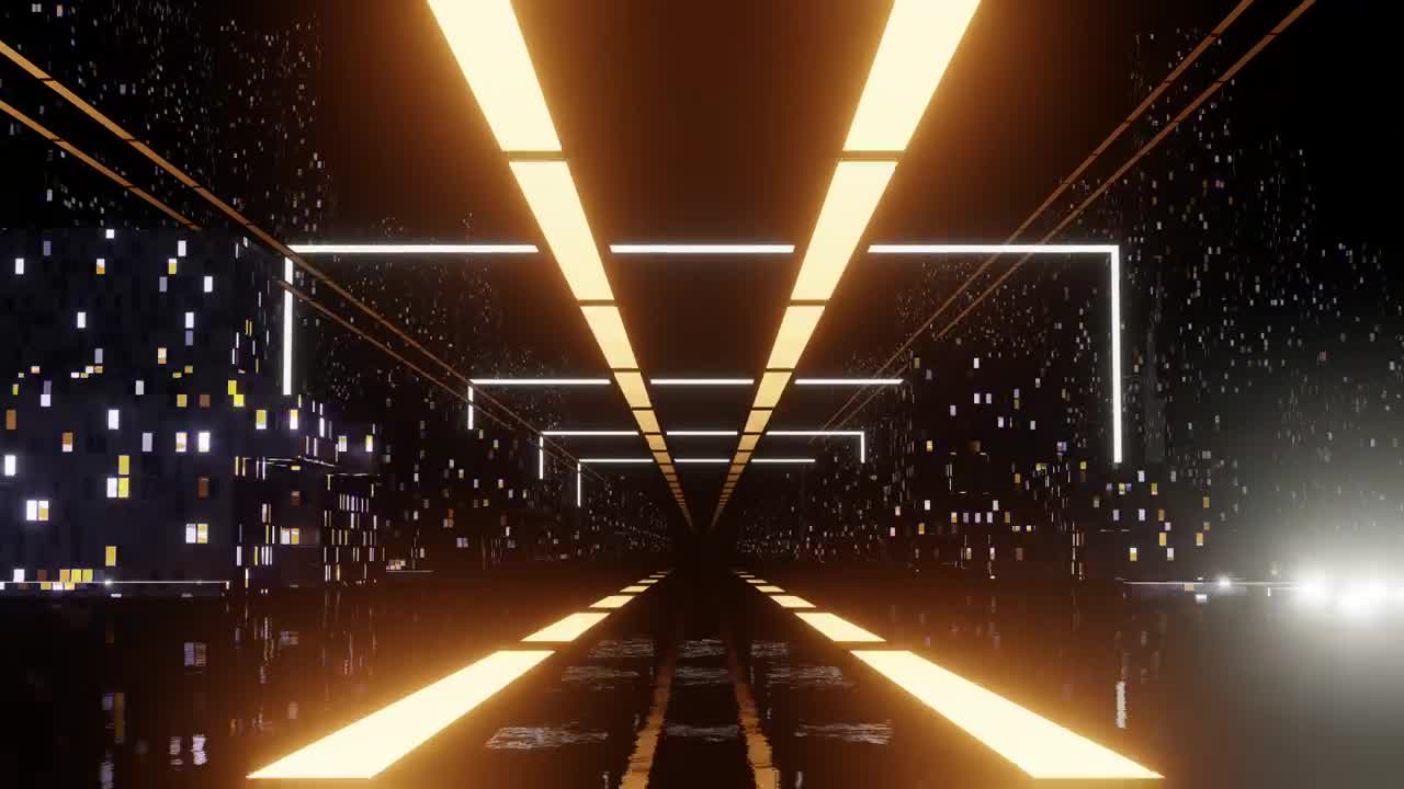 Stock Video Exploring A Bright Cyberpunk City Live Wallpaper For PC