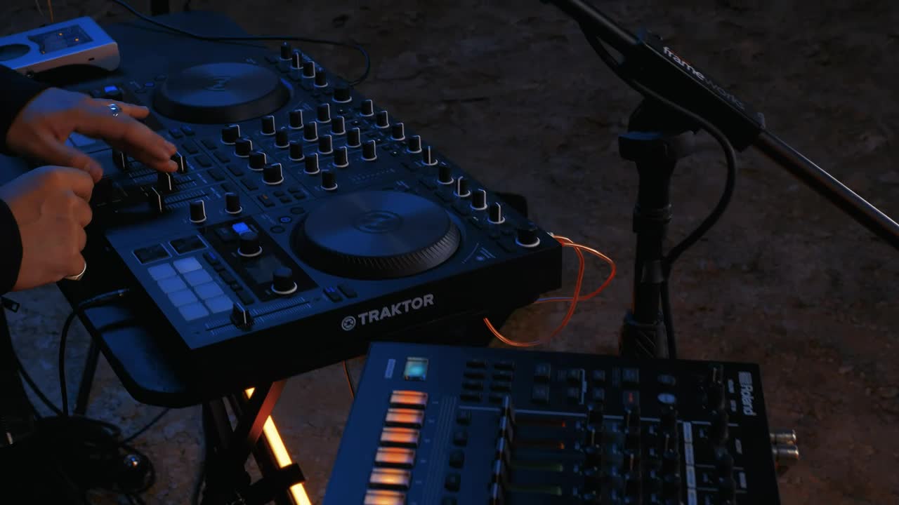 Stock Video Experienced Dj Playing A Close Up Shot Live Wallpaper For PC