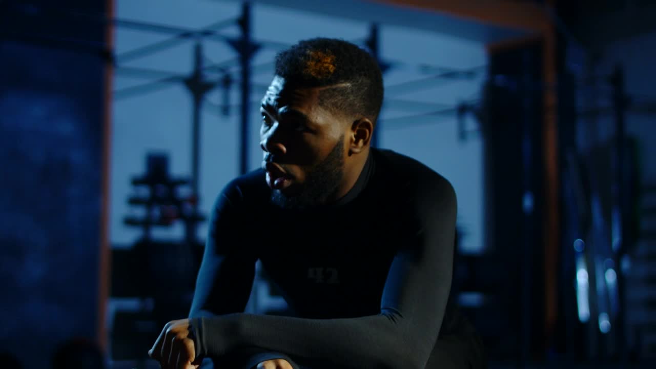 Stock Video Exhausted That Athlete Catching His Breath Live Wallpaper For PC