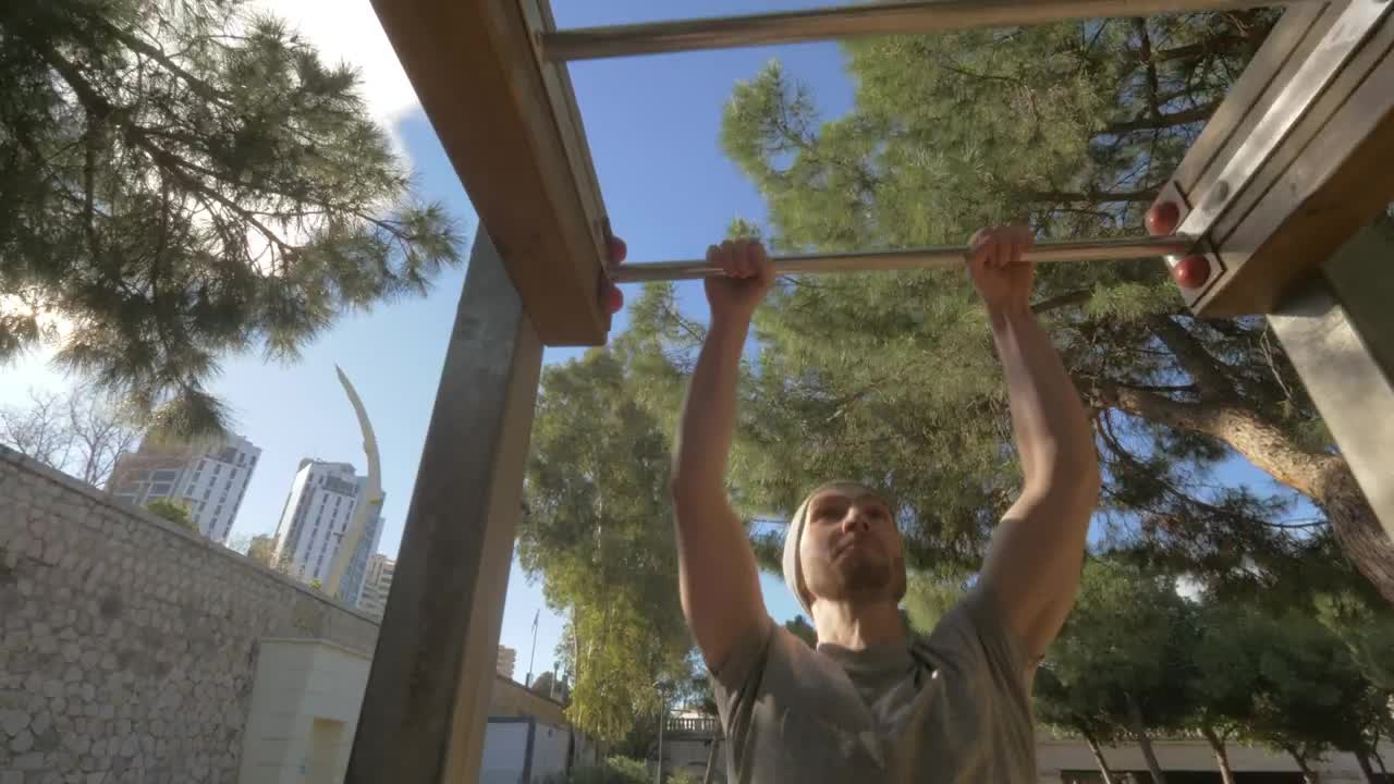 Stock Video Exercising In A Small Park Live Wallpaper For PC