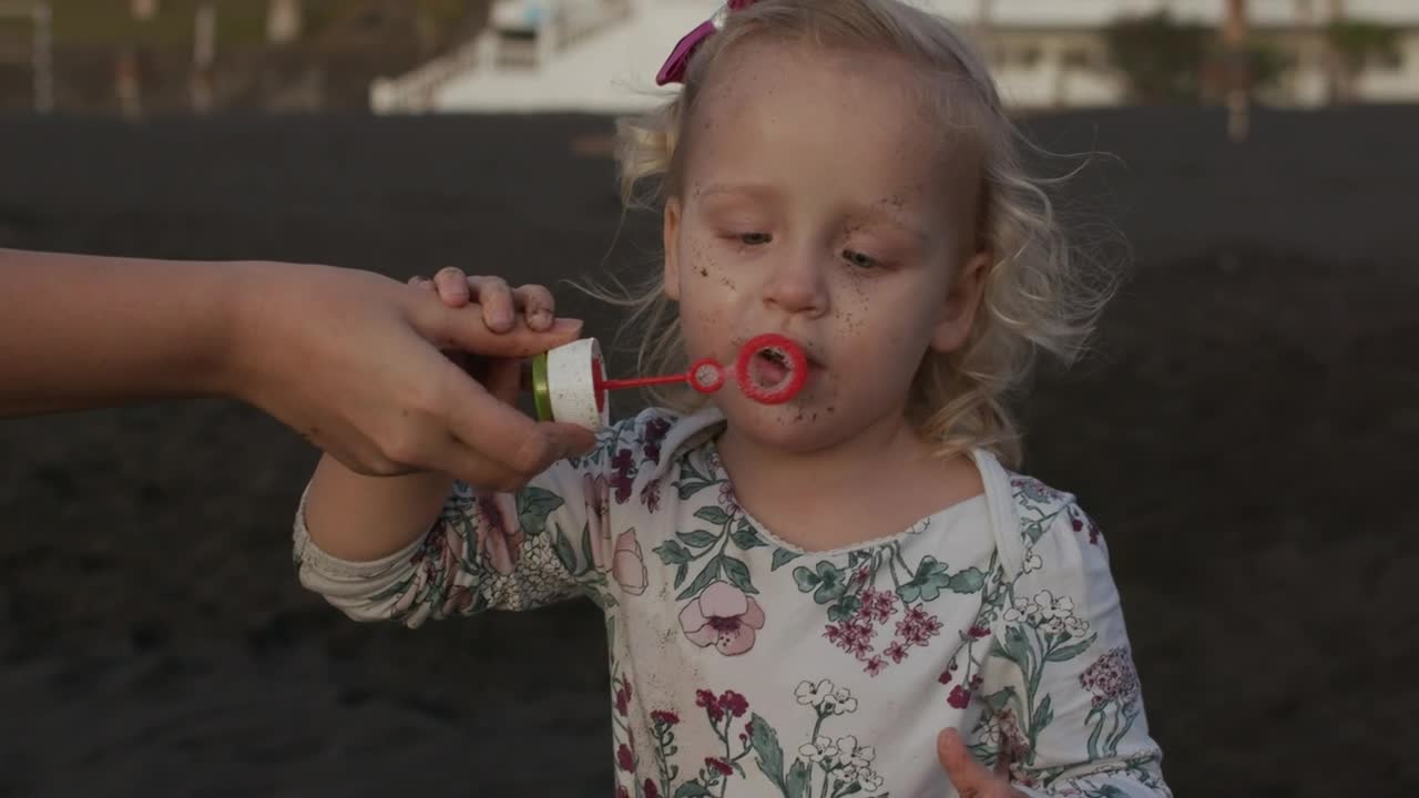 Stock Video Excited Girl Reacting To Bubbles Live Wallpaper For PC