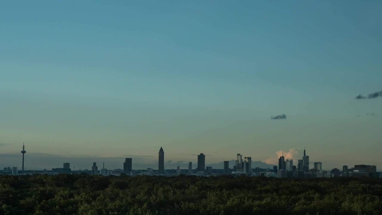 Stock Video Evening Sky In Frankfurt Live Wallpaper For PC