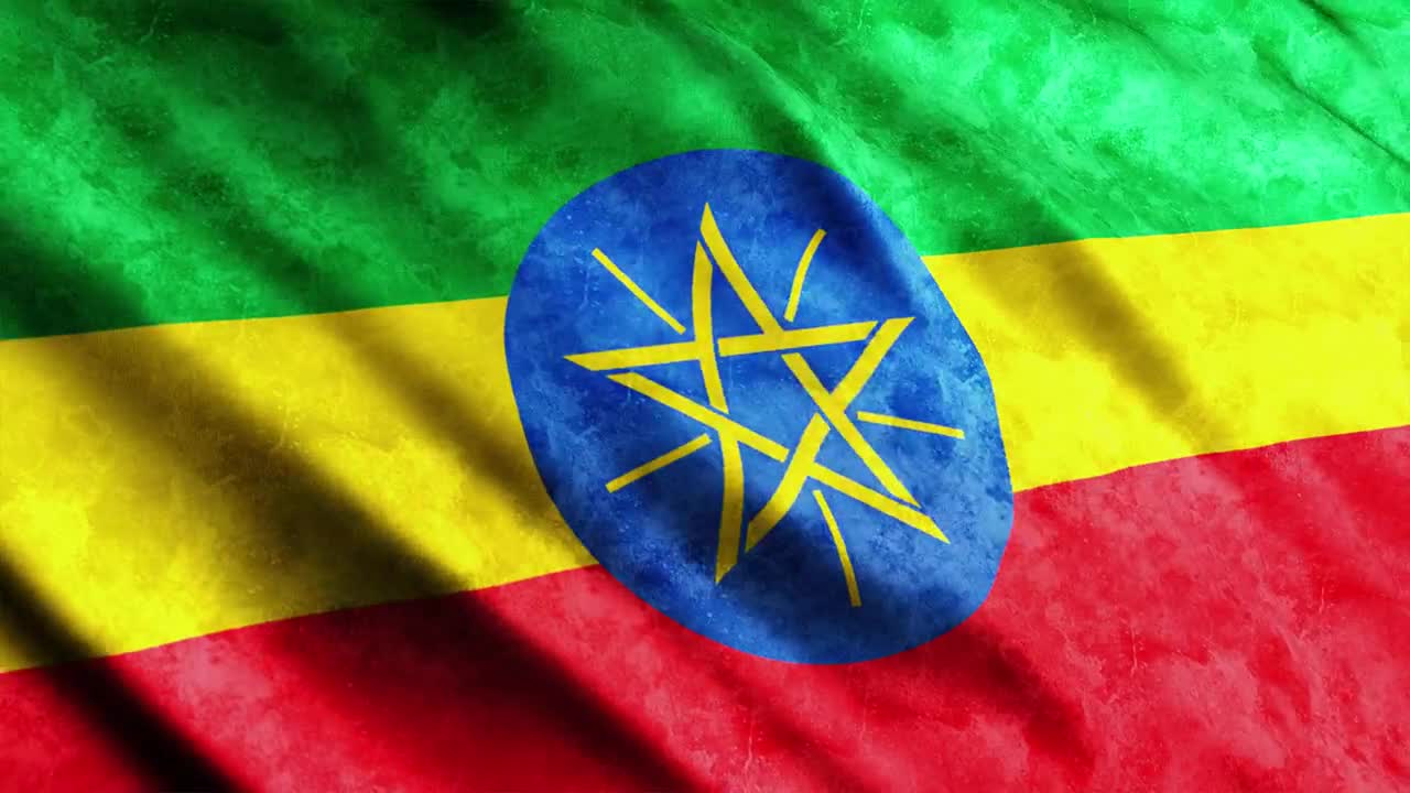 Stock Video Ethiopia Flag In Full Screen Live Wallpaper For PC