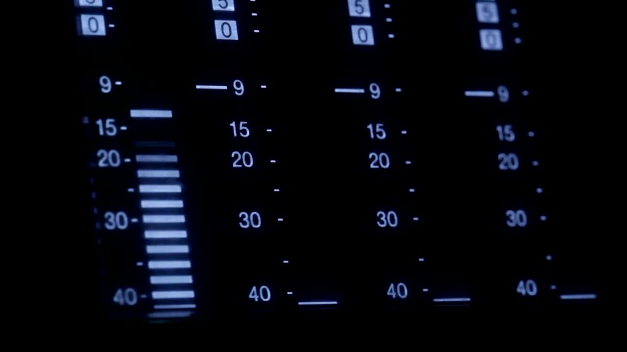 Stock Video Equalizer Screen On A Control Panel Live Wallpaper For PC