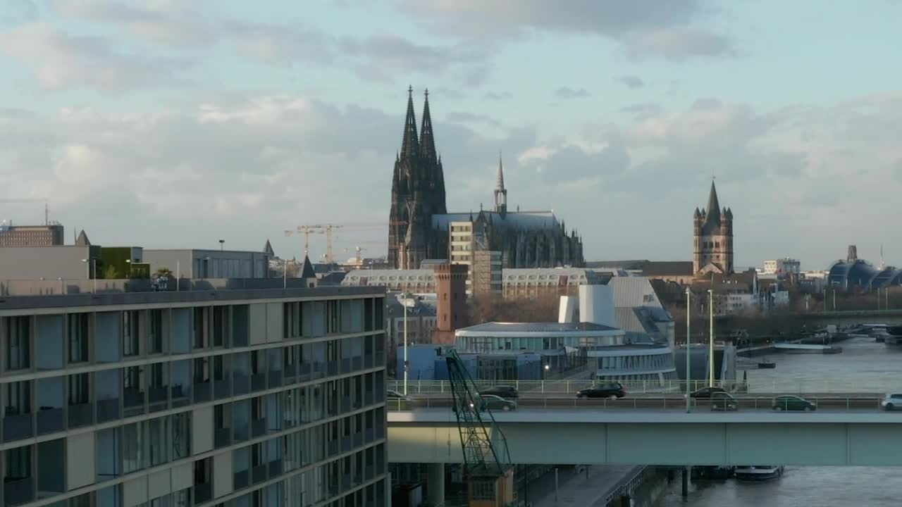 Stock Video Epic Take On The City With A Towering Cathedral Live Wallpaper For PC