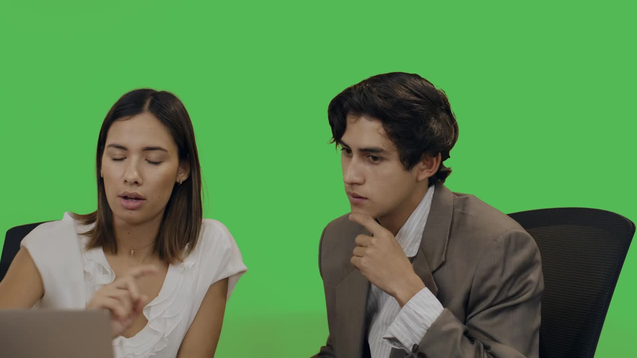 Stock Video Entrepreneurs Working In The Office Chroma Background Live Wallpaper For PC