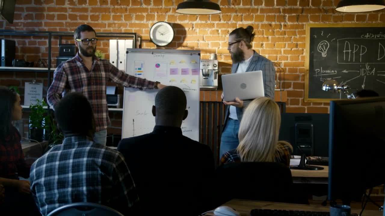 Stock Video Entrepreneurs Explaining Project People Live Wallpaper For PC