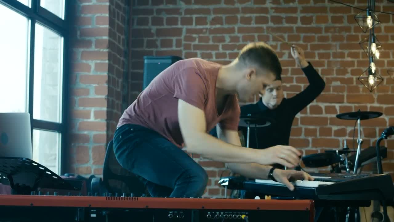 Stock Video Enthusiastic Musicians Playing Music Live Wallpaper For PC