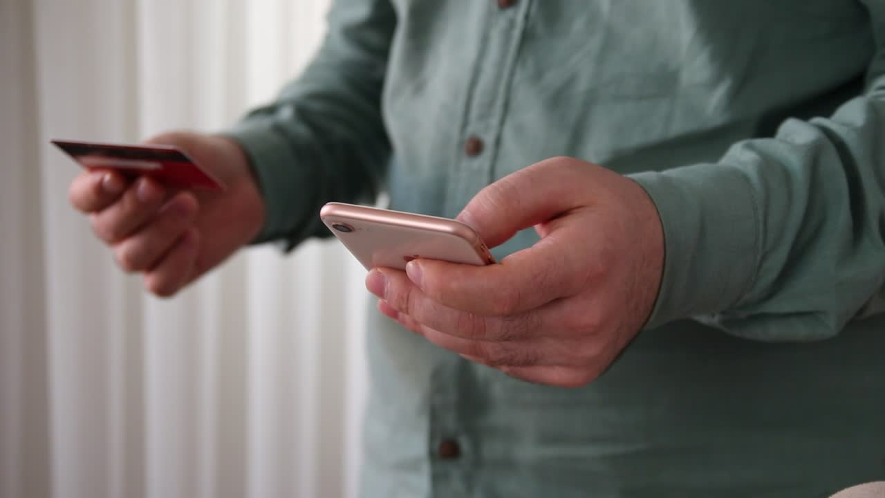 Stock Video Entering Bank Data On A Smartphone Live Wallpaper For PC