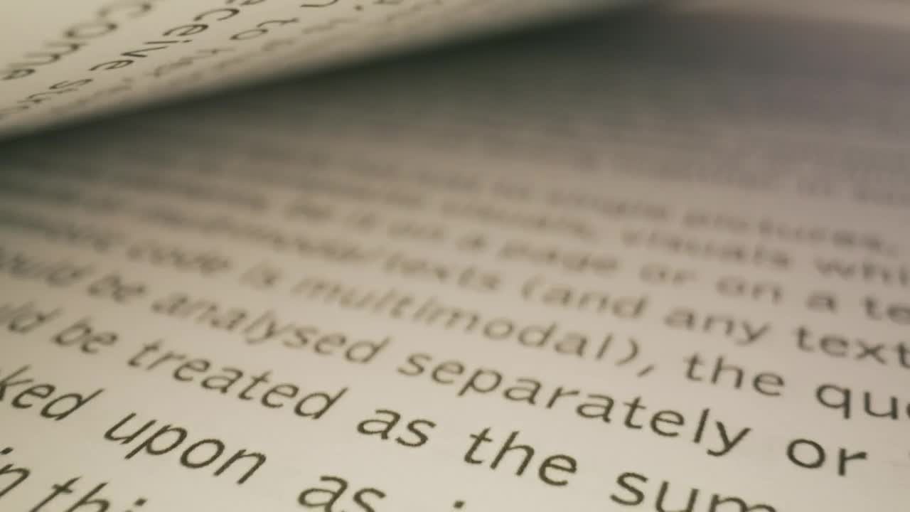 Stock Video English Book Pages Live Wallpaper For PC