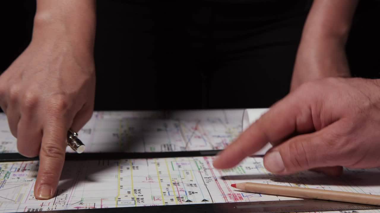 Stock Video Engineers Looking Over Plans Live Wallpaper For PC