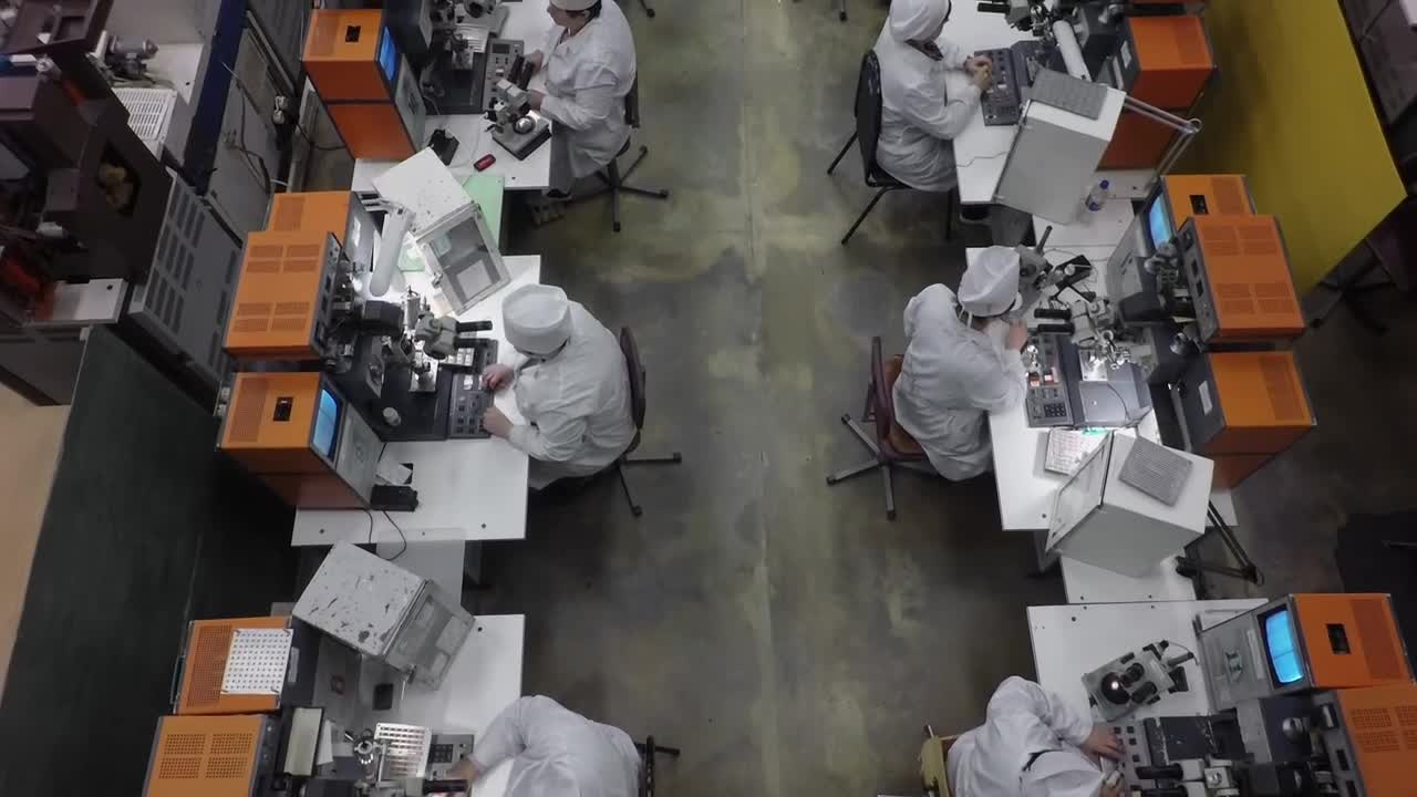 Stock Video Engineering Staff Working In A Factory Live Wallpaper For PC