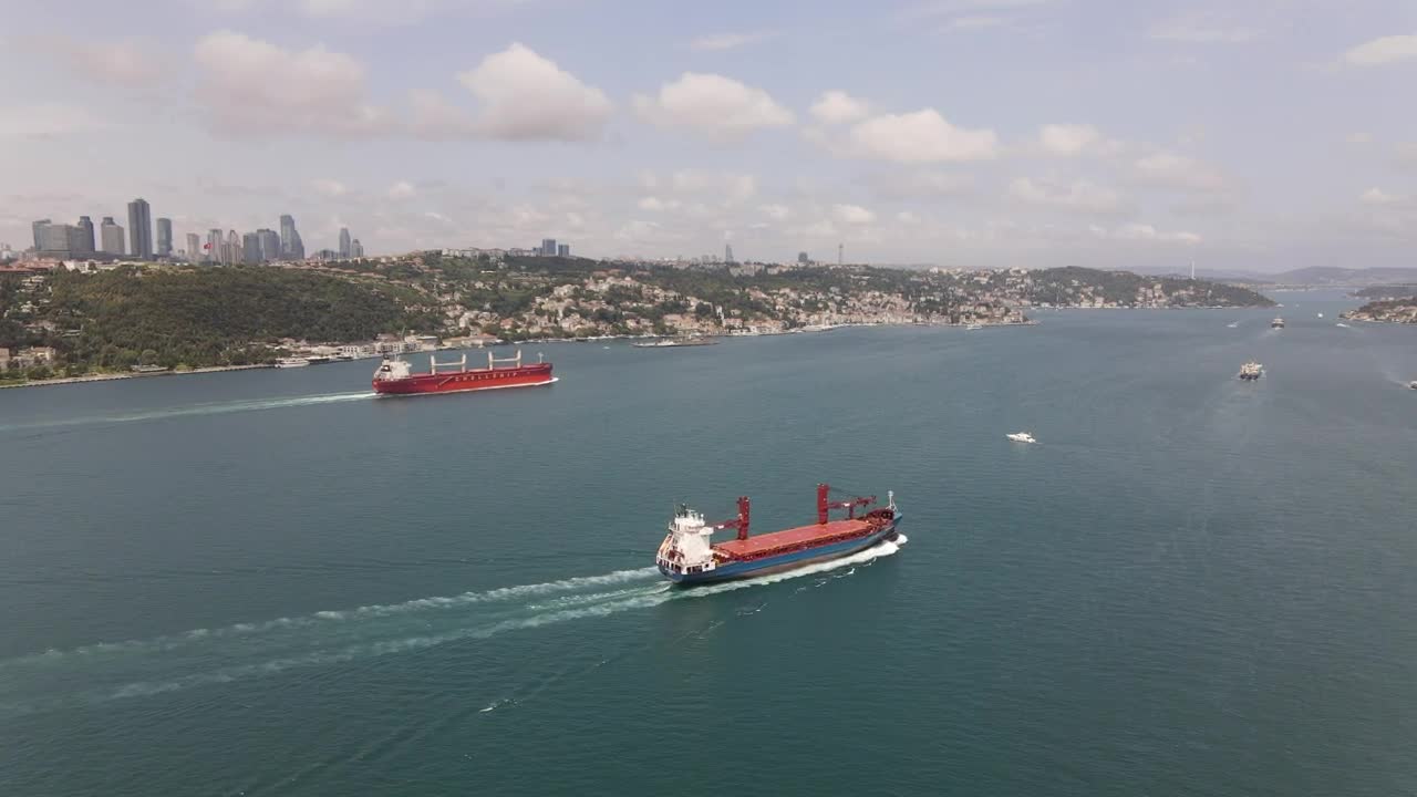 Stock Video Empty Cargo Ships In A River Live Wallpaper For PC