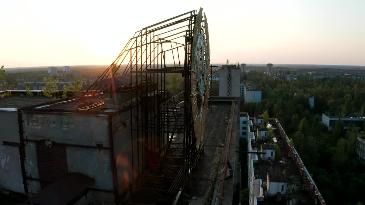 Stock Video Emblem On A Rooftop In Pripyat Live Wallpaper For PC