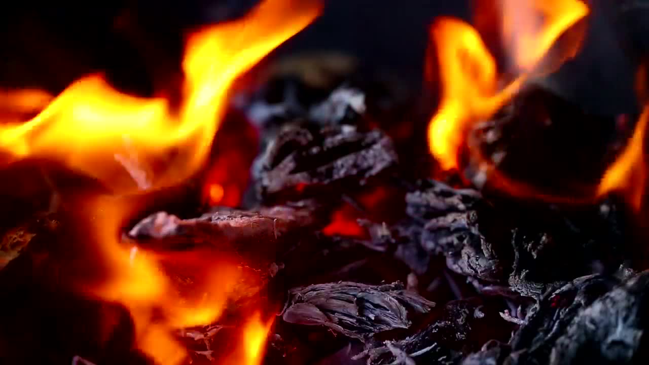Stock Video Embers Glowing And Flames Live Wallpaper For PC