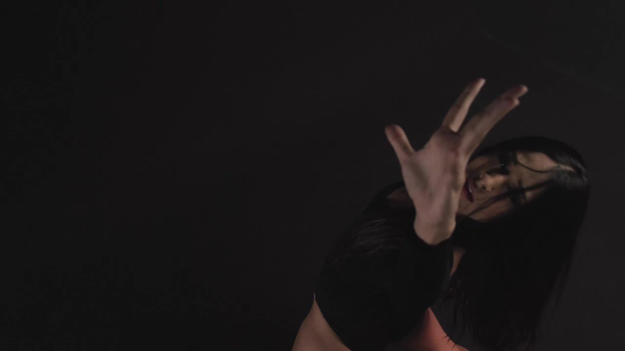 Stock Video Elevated Shot Of A Contemporary Dancer Performing Live Wallpaper For PC