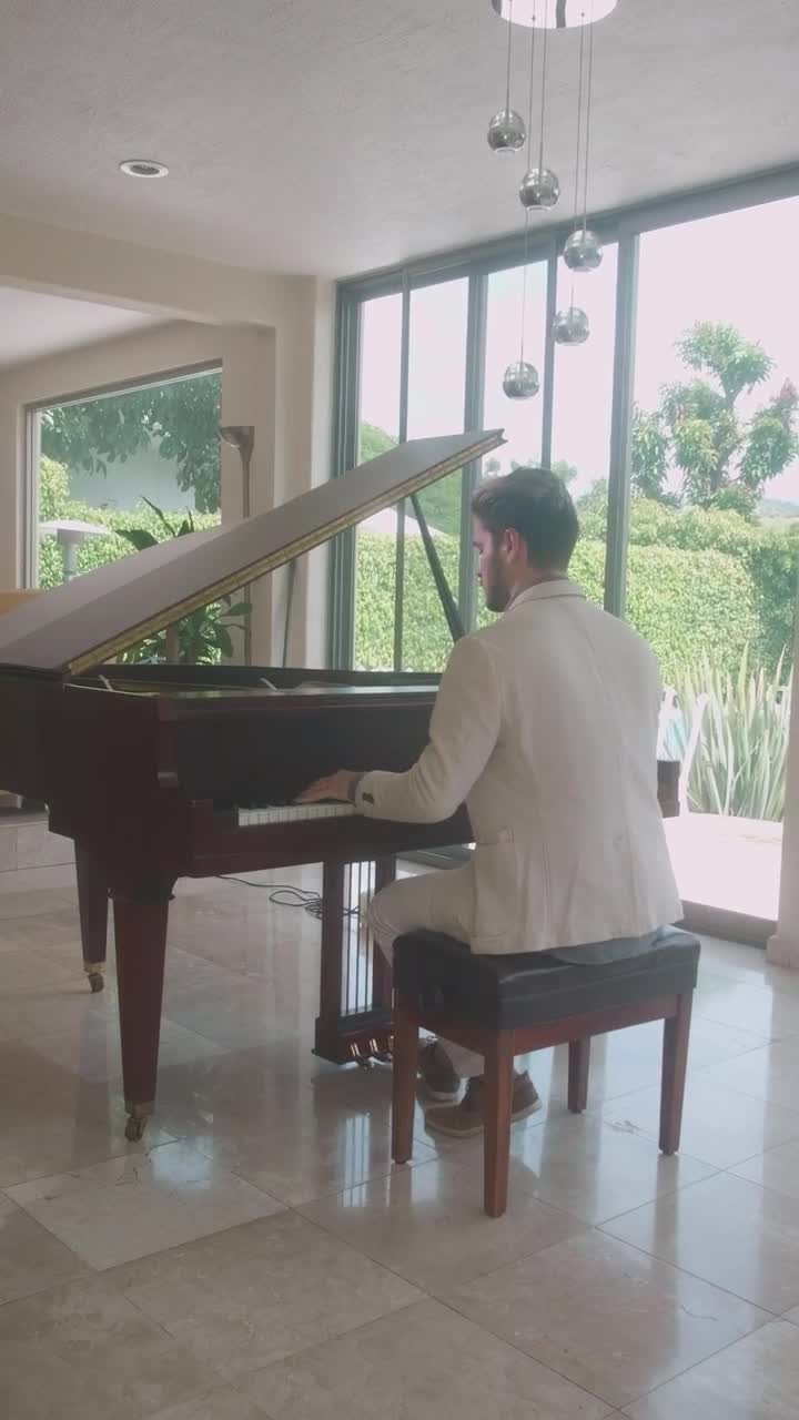 Stock Video Elegant Man Playing The Piano In A Lobby Live Wallpaper For PC