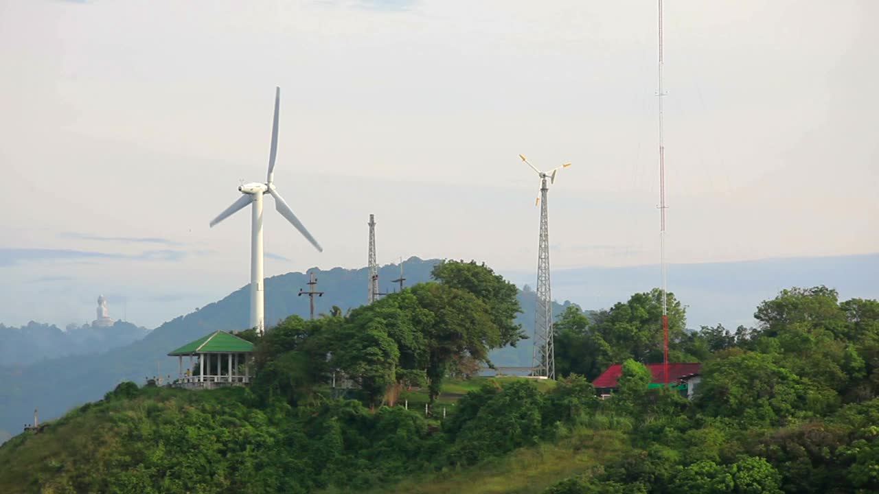 Stock Video Electricity Windmill In The Top Of The Hill Live Wallpaper For PC